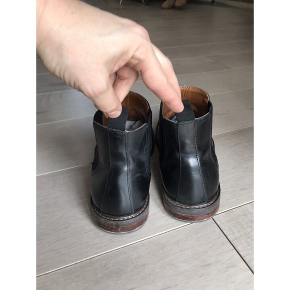 Nordstrom men black double gore boots 12 M leather main image 4